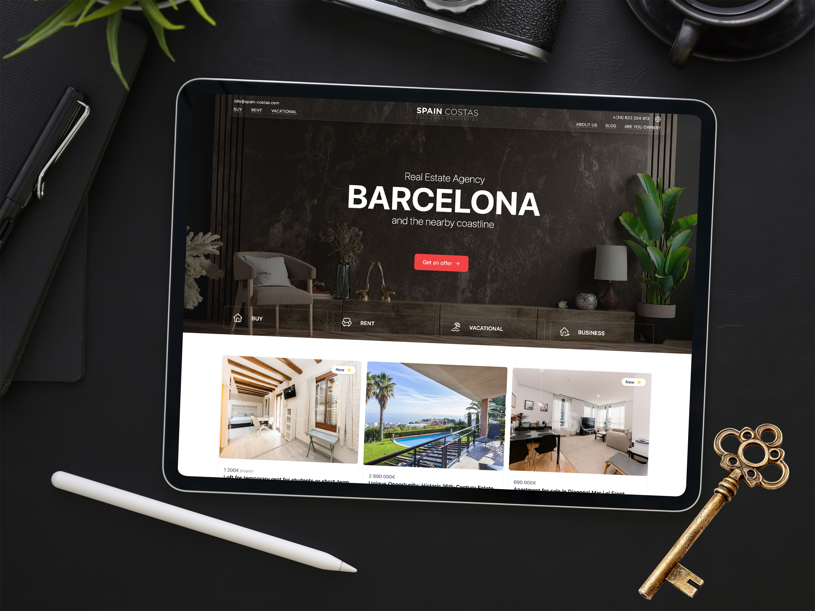 Immobilien-Website Entwicklung